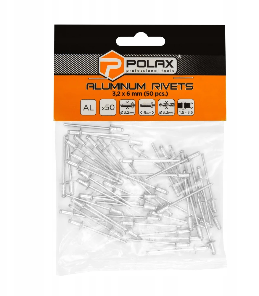 Opti NITY ALIUMININIAI NZ-3.2X6*P50 3.2 x 6 mm POLAX