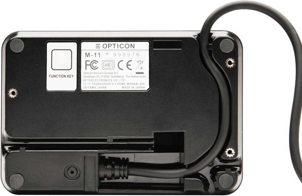 Skaitytuvas kodów kreskowych Opticon Opticon M-11 Przymocowany czytnik kodów kreskowych 1D/2D CMOS Juodas