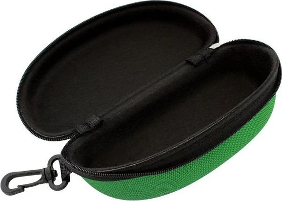 Kietas akinių dėklas AG177G, 17x8x6 cm, žalia kamufliažas