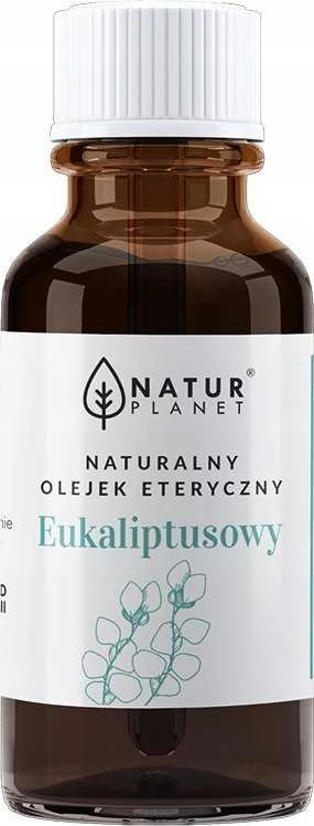 Eukaliptų eterinis aliejus Natur Planet rudame buteliuke
