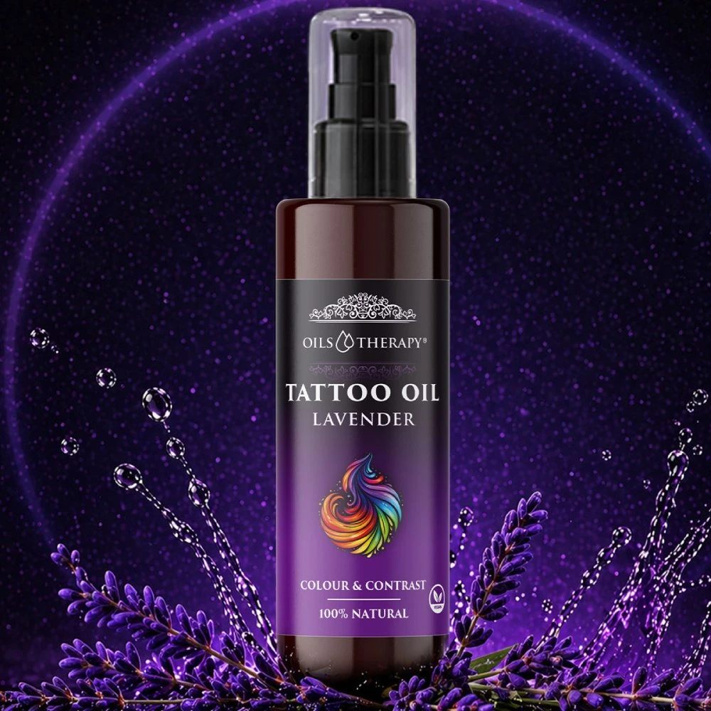 Optima Natura Tattoo Oil Lavender aliejus su tatuiruote padengtai odai prižiūrėti 75 ml
