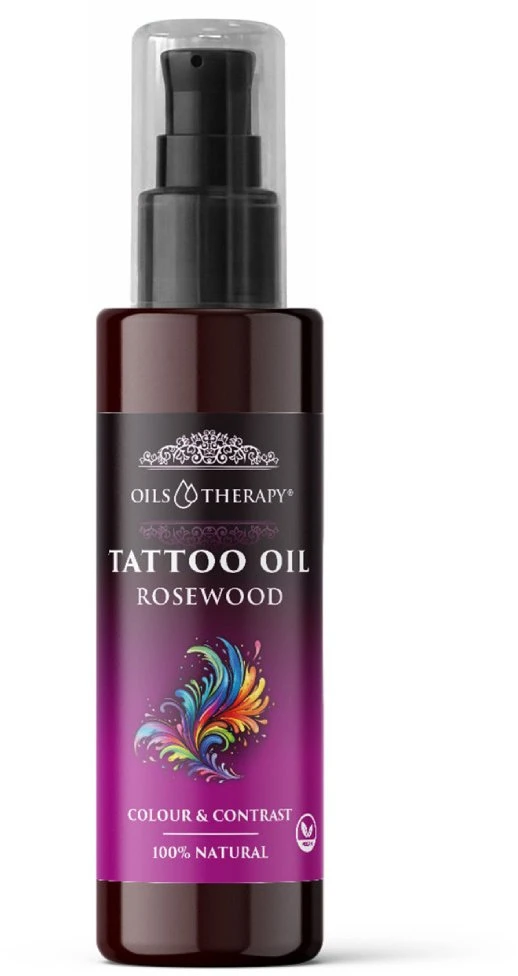 Optima Natura Tattoo Oil Rosewood odos, padengtos tatuiruote, priežiūros aliejus 75 ml