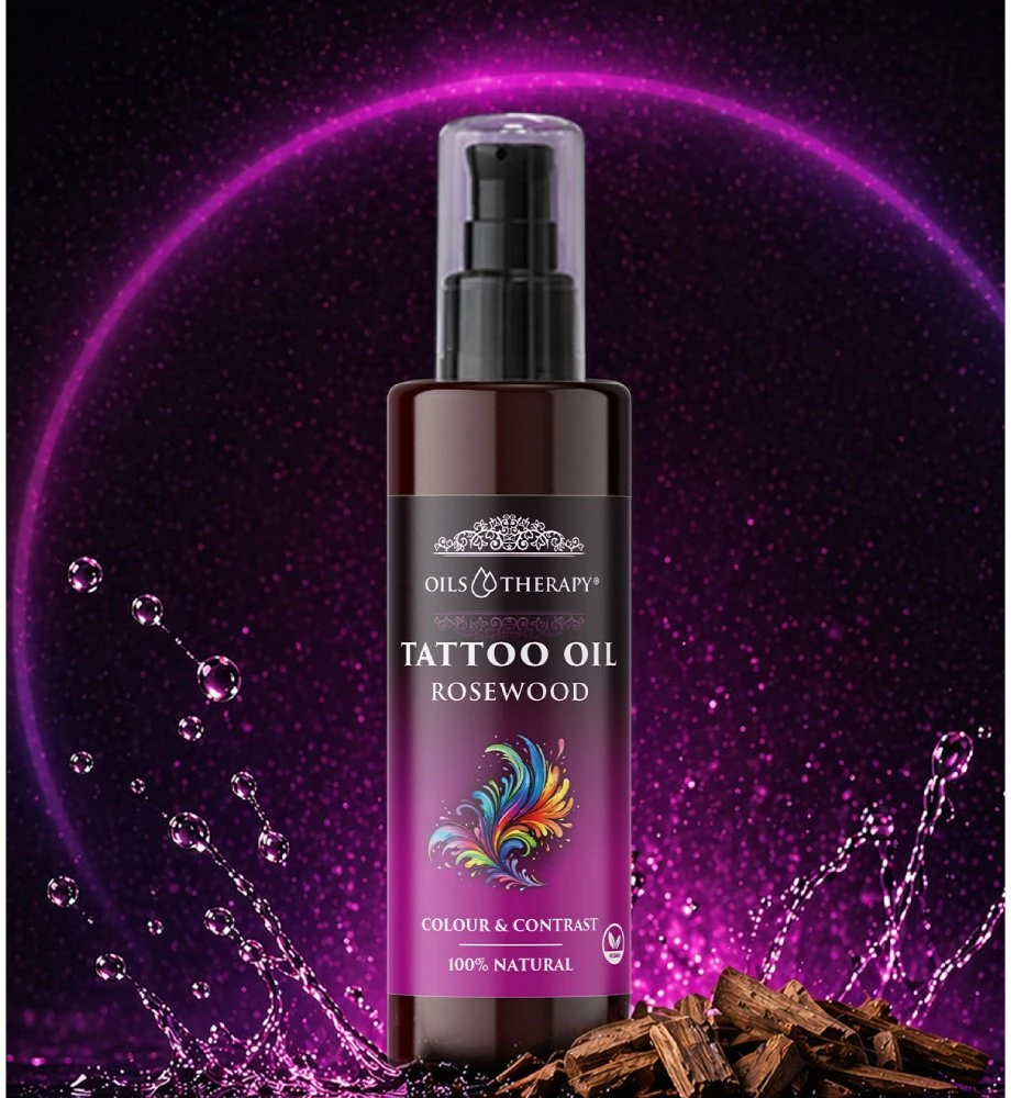Optima Natura Tattoo Oil Rosewood odos, padengtos tatuiruote, priežiūros aliejus 75 ml