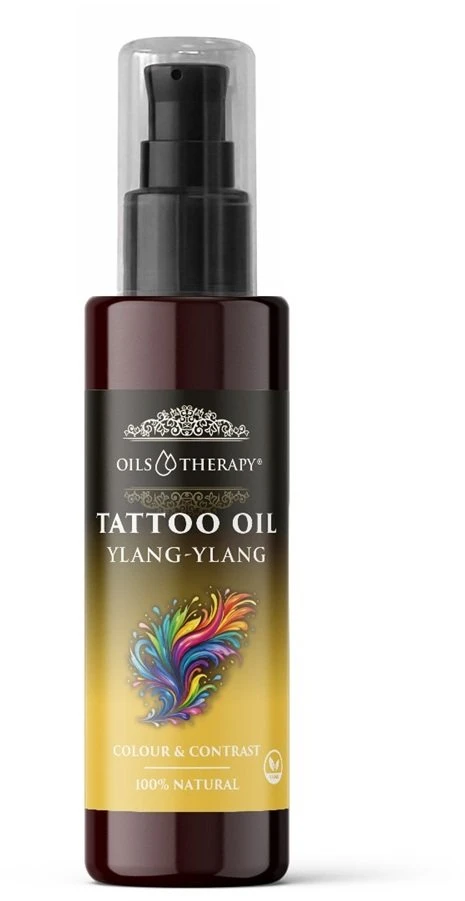 Optima Natura Tattoo Oil tatuiruotės padengtos odos priežiūros aliejus su Ylang-Ylang kvapu 75 ml