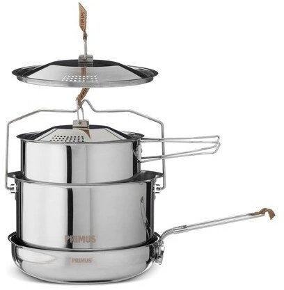 Optimus Švedija Puodas Primus Campfire Cookset stainless steel large
