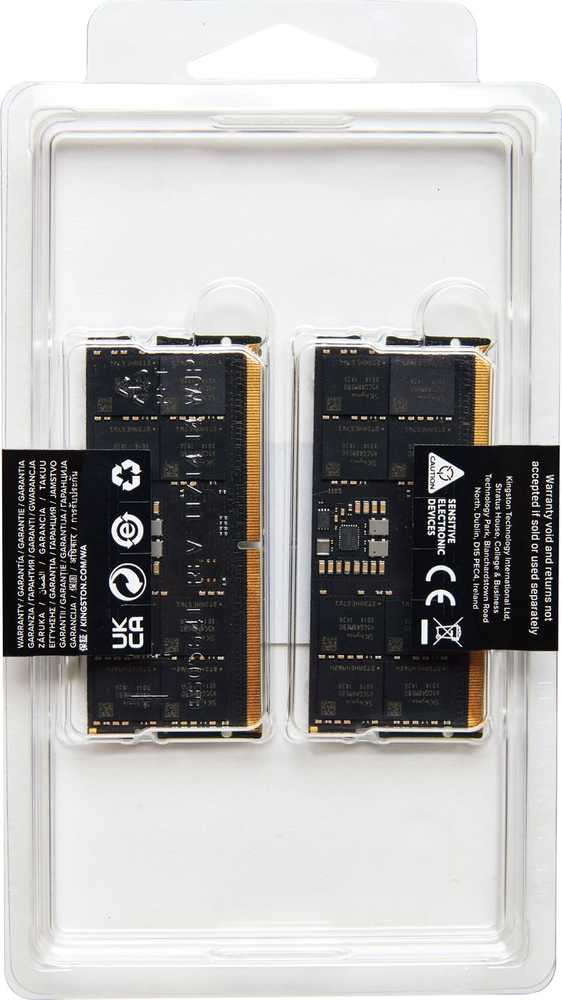 Nešiojamo kompiuterio atmintis „Kingston KF548S38IBK2-64“ 64 GB 4800 MHz DDR5 CL38 SODIMM (2 vnt. rinkinys) „FURY Impact“ | „Kingston“