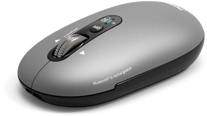 Port Designs PORT CONNECT Pure MAC COLLECTION, Belaidė įkraunama pelė, Bluetooth, FreeWheel, 3200 DPI, Juodas