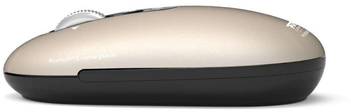PORT CONNECT Pure MAC, Belaidė įkraunama pelė, Bluetooth,FreeWheel, 3200 DPI, Pearl