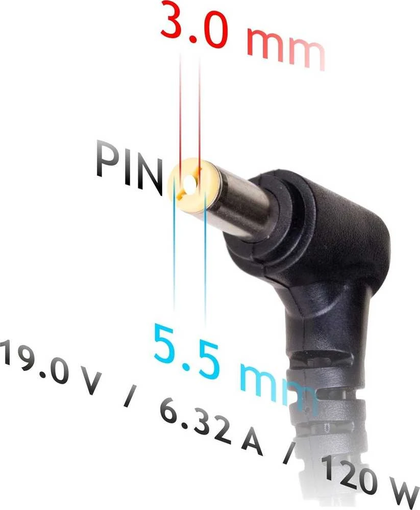 Akyga Nešiojamojo kompiuterio maitinimo šaltinis AK-ND-56 19V/6.32A 120W 5.5x3.0 mm SAMSUNG