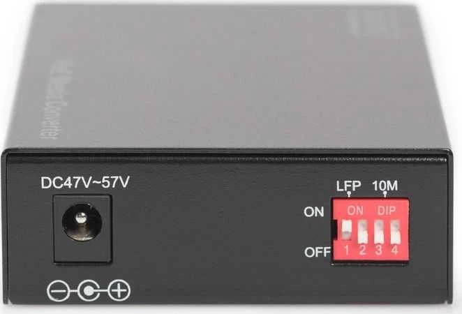 Šakotuvas DIGITUS Gigabit Ethernet PoE+ Media Converter, Multimode | Digitus