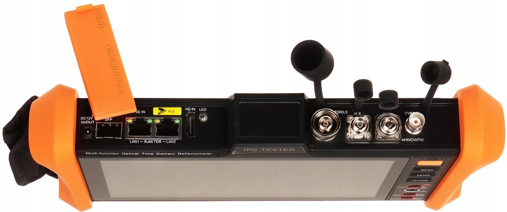 TST OPTINIS REFLEKTOMETRAS (OTDR) SU CCTV TESTERIU CS-R7-80H