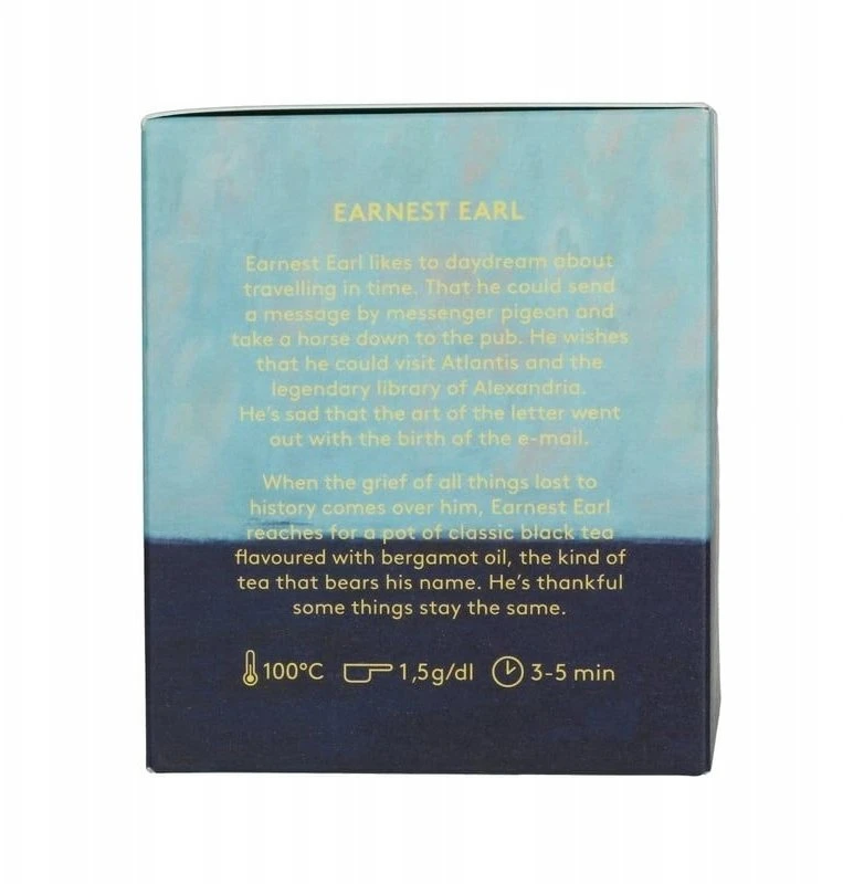 Or Tea Dear Tea Society - juoda arbata, birioji, „Earnest Earl“, 80 g