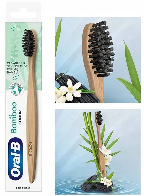 Oral-B Bamboo Węglowy, Dantų šepetėlis Unisex