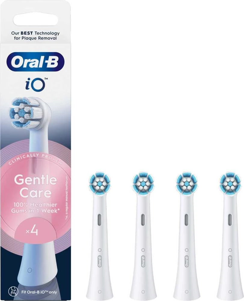 Dantų šepetėlio galvutės Braun Oral-B iO Gentle Care 4 vnt. balta