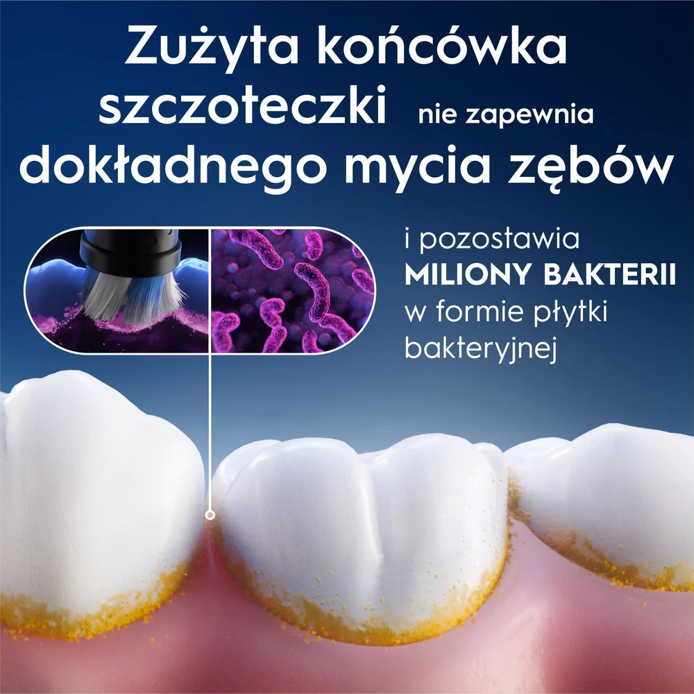Braun SB-4 Oral-B iO Gentle Care Juodas keičiamos dantų šepetėlio galvutės 4 vnt.