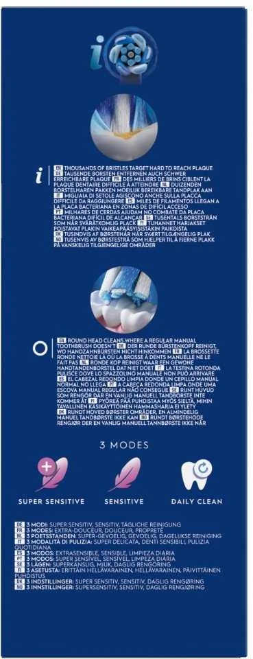 Dantų šepetėlis „Oral B-iO 2 Duo“ elektriniai dantų šepetėliai – nakties juoda ir ramiai rožinė