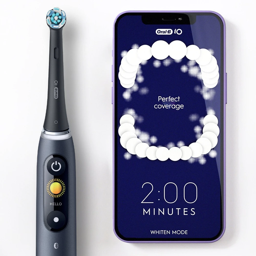 Braun Oral-B iO Series9 Suaugusiems Vibruojantis dantų šepetėlis Balta