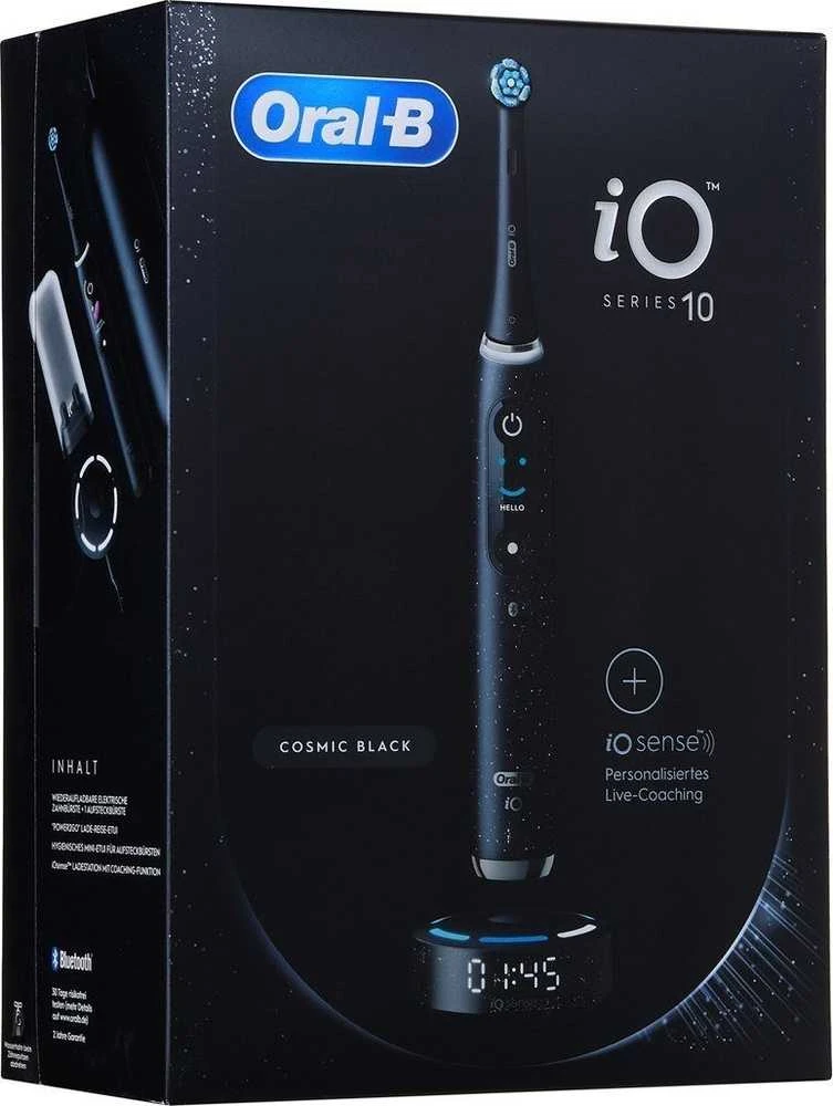 Elektrinis dantų šepetėlis Braun Oral-B iO Series 10, Juodos spalvos
