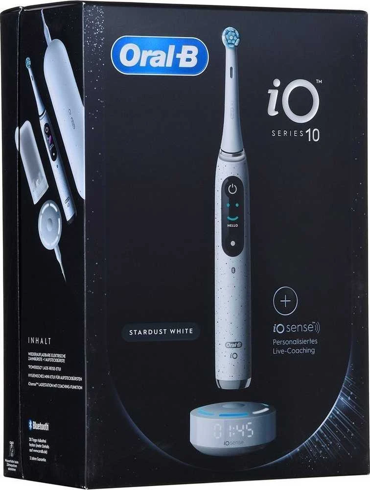 Elektrinis dantų šepetėlis Braun Oral-B iO Series 10, Baltos spalvos
