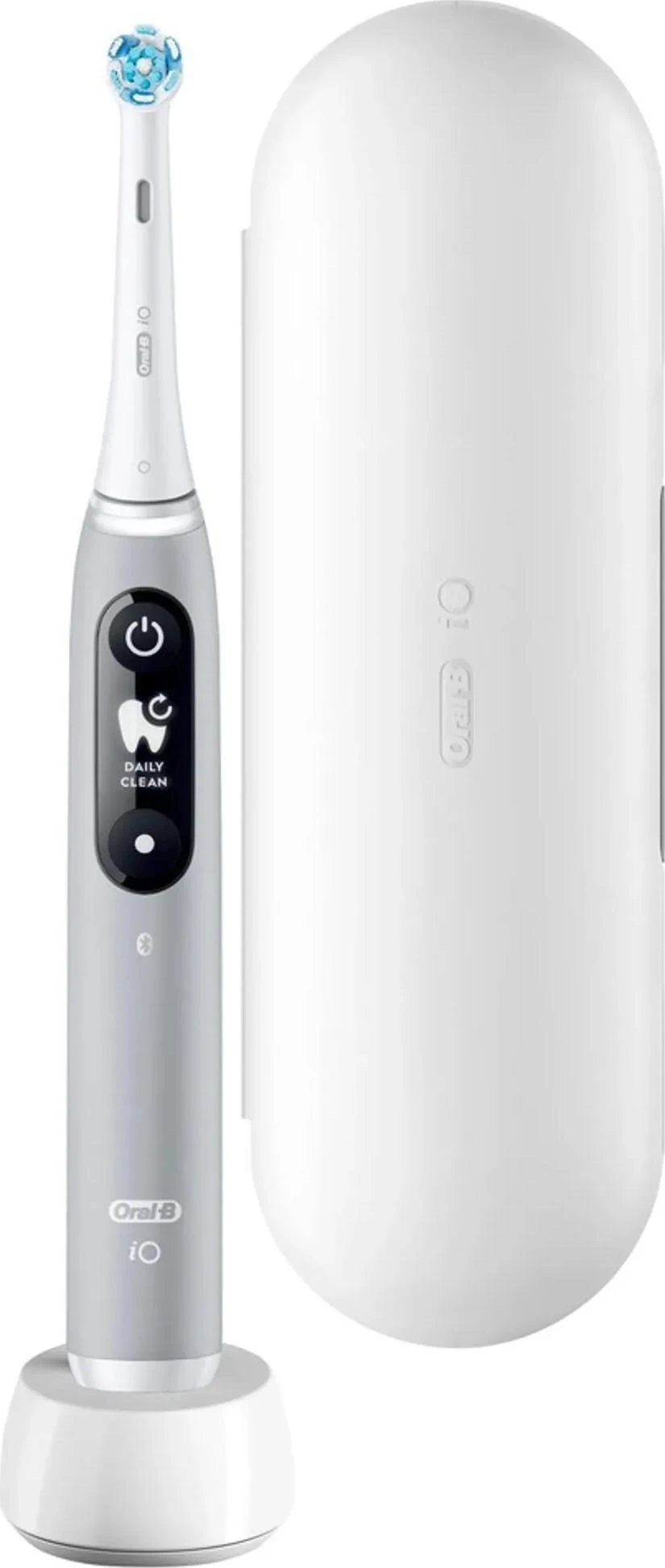 Oral-B iO6 pilkas šepetėlis su kelioniniu dėklu