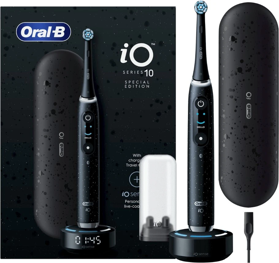 Elektrinis dantų šepetėlis Oral-B iO10 iOM10.1B4.2AD, Juodas