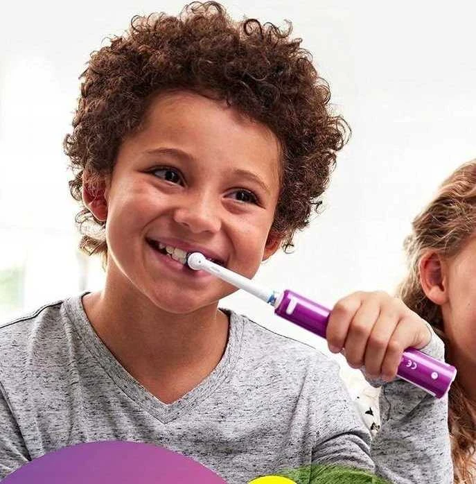 Oral-B Elektrinis dantų šepetėlis | Pro Junior 6+ | Įkraunamas | For children | Šepetėlių skaičius galvutės įeina 1 | Number of teeth brushing modes 3 | Violetinė