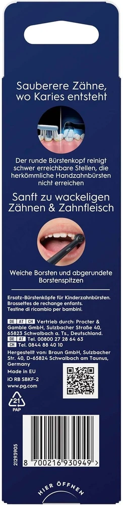 Oral-B keičiamos dantų šepetėlio galvutės iO Kids Spiderman, 2 vnt. pakuotė