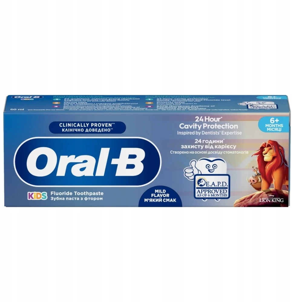 Oral-B ORAL-B Pasta vaikams LION KING 0,5 -