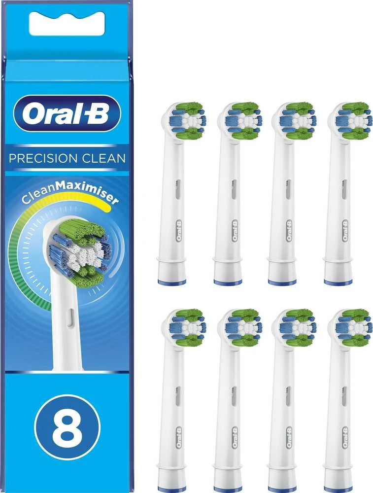 Braun Oral-B EB20-8 ir Precision Clean Pro dantų šepetėlio galvutės, 8 vnt.