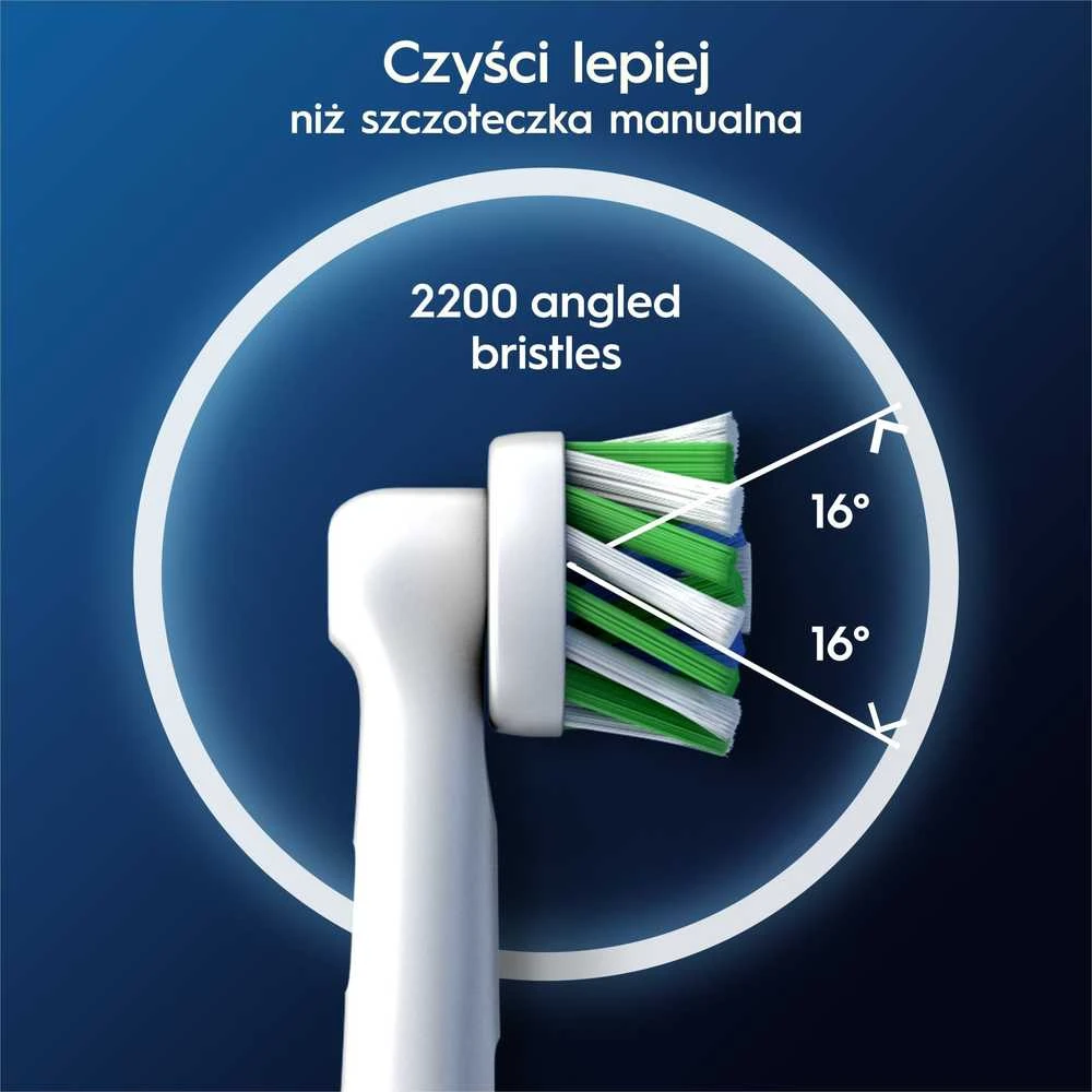 Braun Oral-B EB50-6 Cross Action Pro Dantų Šepetėlio Galvutės, 6 Vnt.