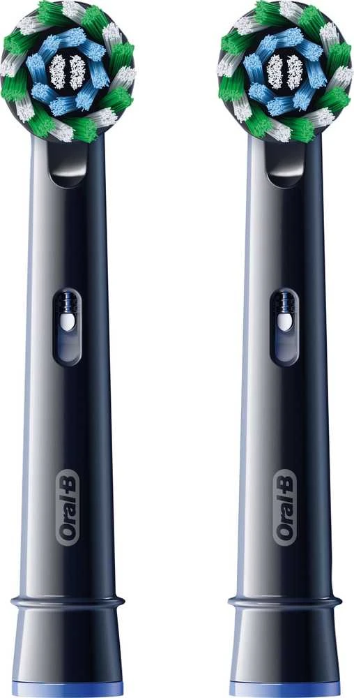 Dantų šepetėlio galvutės Oral-B EB50-2 Cross Action Pro, juodos spalvos, 2 vnt.
