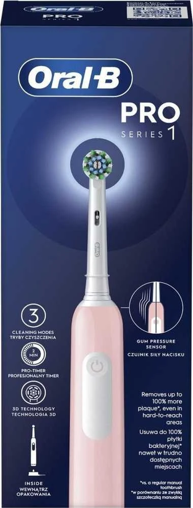 Oral-B Pro Series 1 rožinis elektrinis šepetėlis