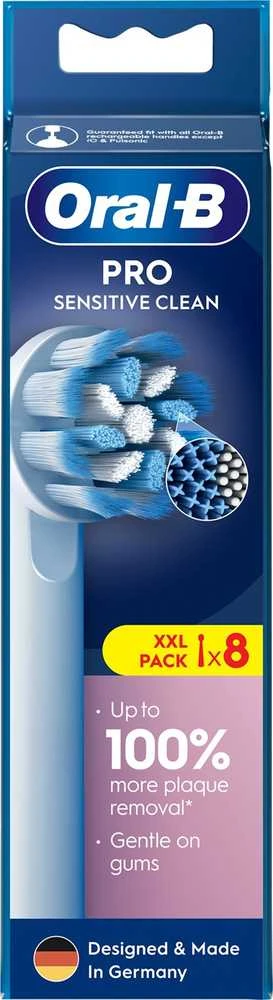 EB60-8 Braun Oral-B SENSITIVE Labai labai plonas Elektrinio Dantų Šepetėlio Galvutės