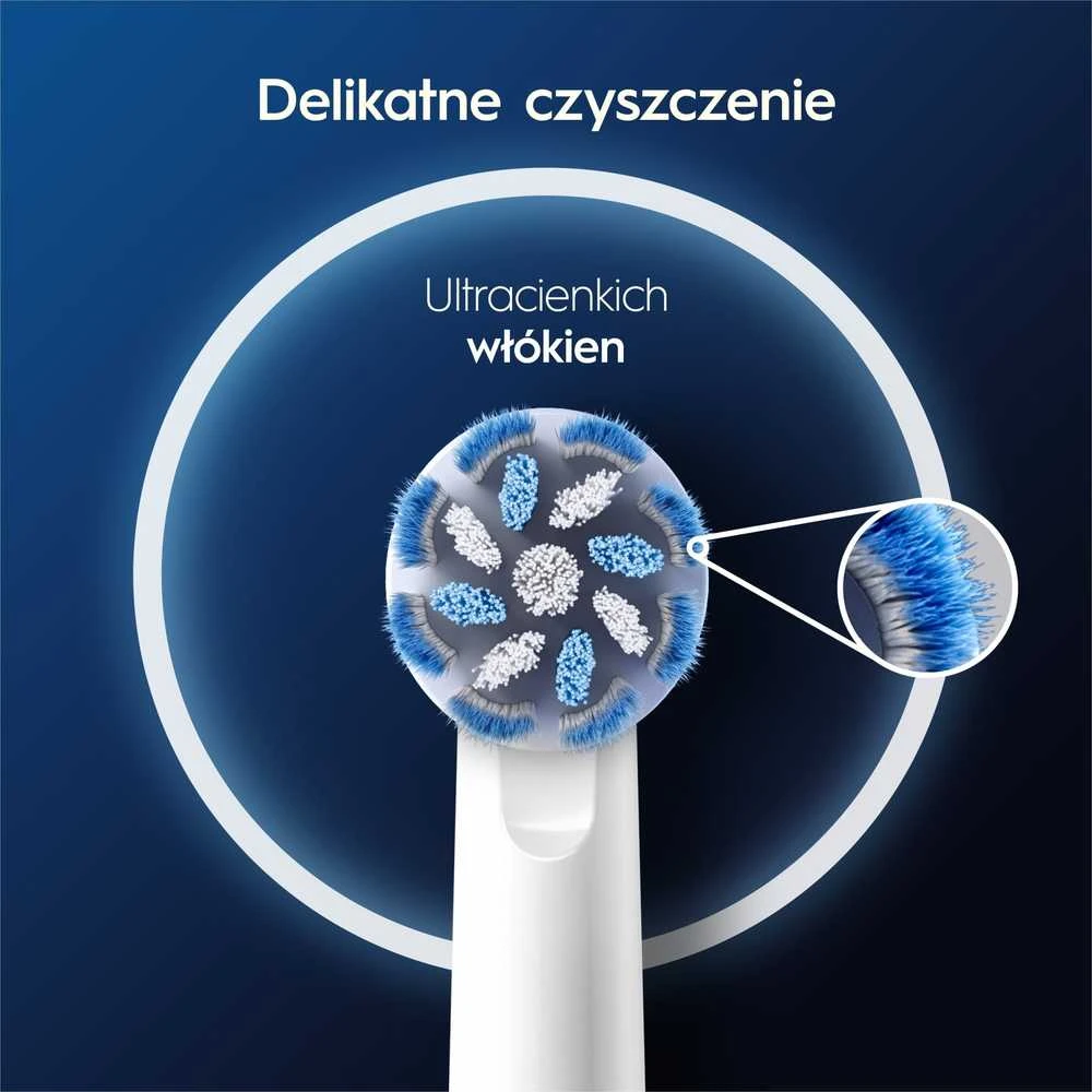 EB60-8 Braun Oral-B SENSITIVE Labai labai plonas Elektrinio Dantų Šepetėlio Galvutės