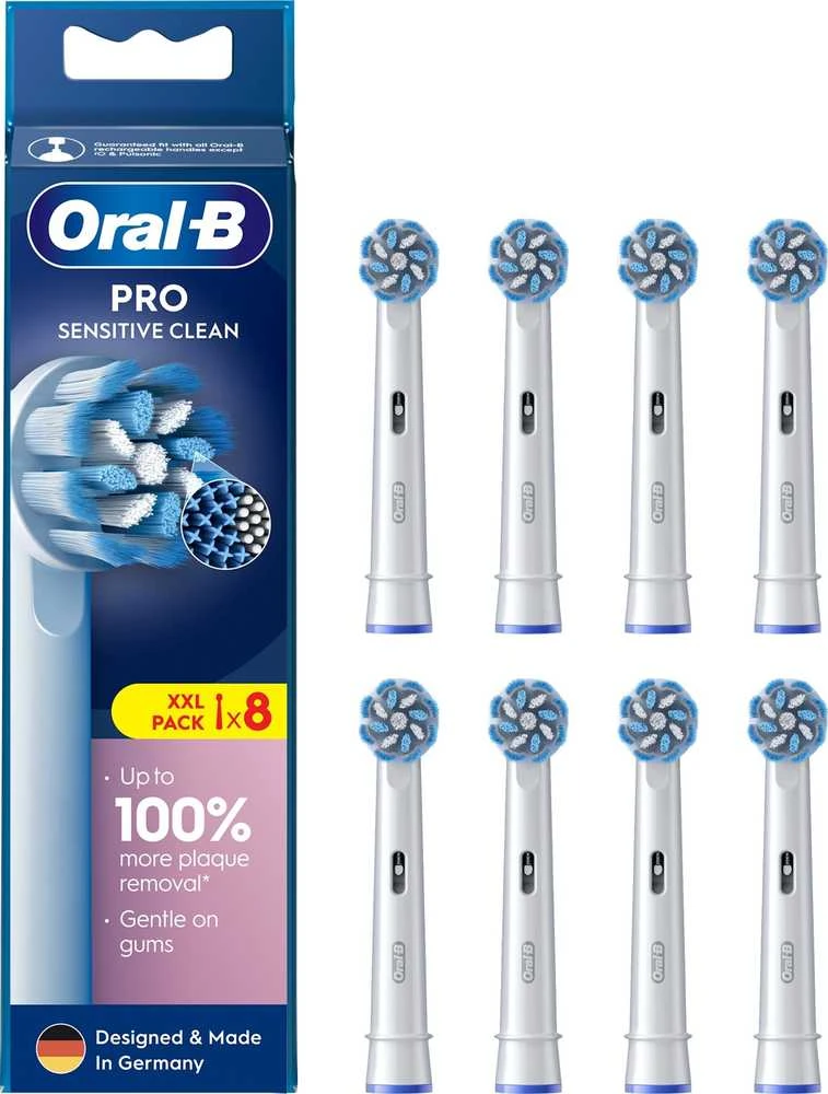EB60-8 Braun Oral-B SENSITIVE Labai labai plonas Elektrinio Dantų Šepetėlio Galvutės