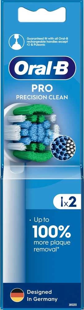 Braun Oral-B EB20-2 Precision Clean Pro Dantų Šepetėlio Galvutės, 2 vnt.