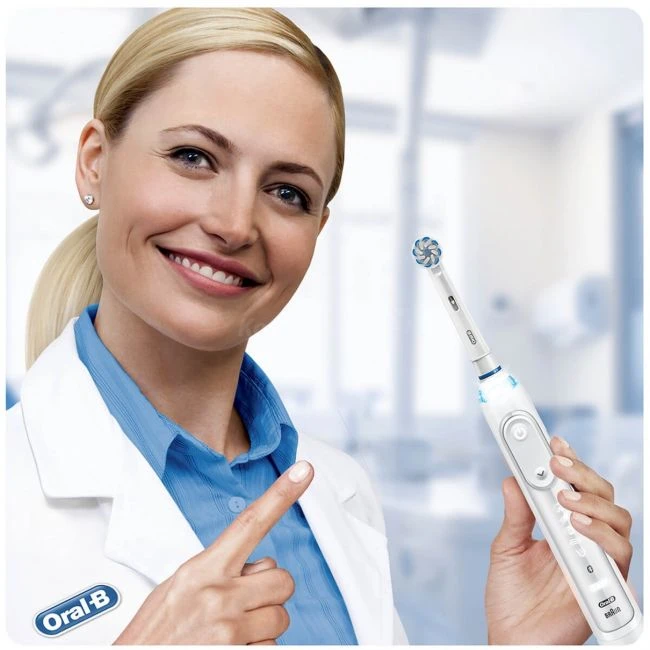 EB60-4 Braun Oral-B SENSI Labai labai plonos Elektrinio Dantų Šepetėlio Galvutės