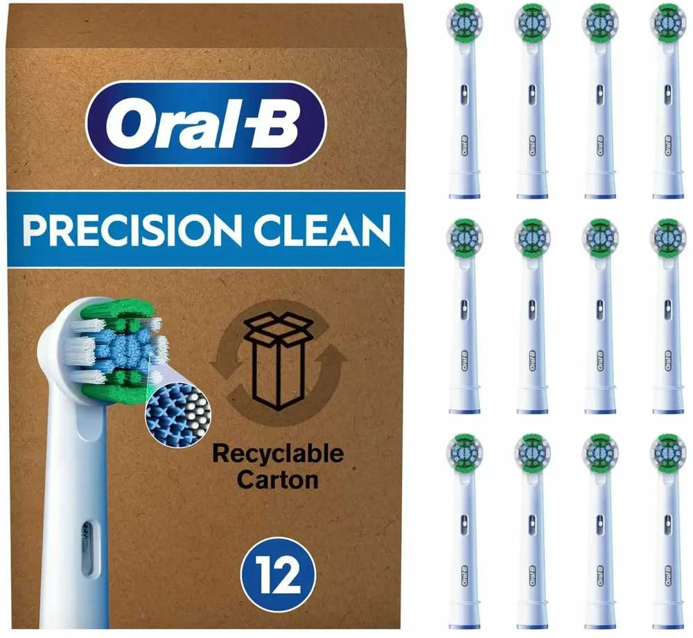 Oral-B Precision Clean galvutės, 12 vienetų pakuotė