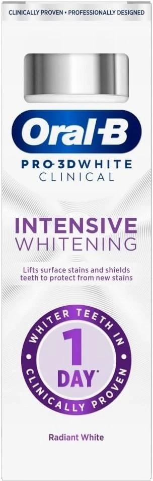 Oral-B Pasta do zębów Pro-3DW Clinical Int Baltas Radiant Baltas 75ml (088169)