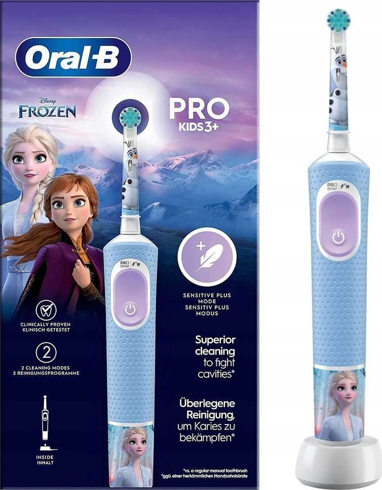 Braun D103.413.2K Vitality PRO Kids Elektrinis Dantų Šepetėlis 3+ Frozen