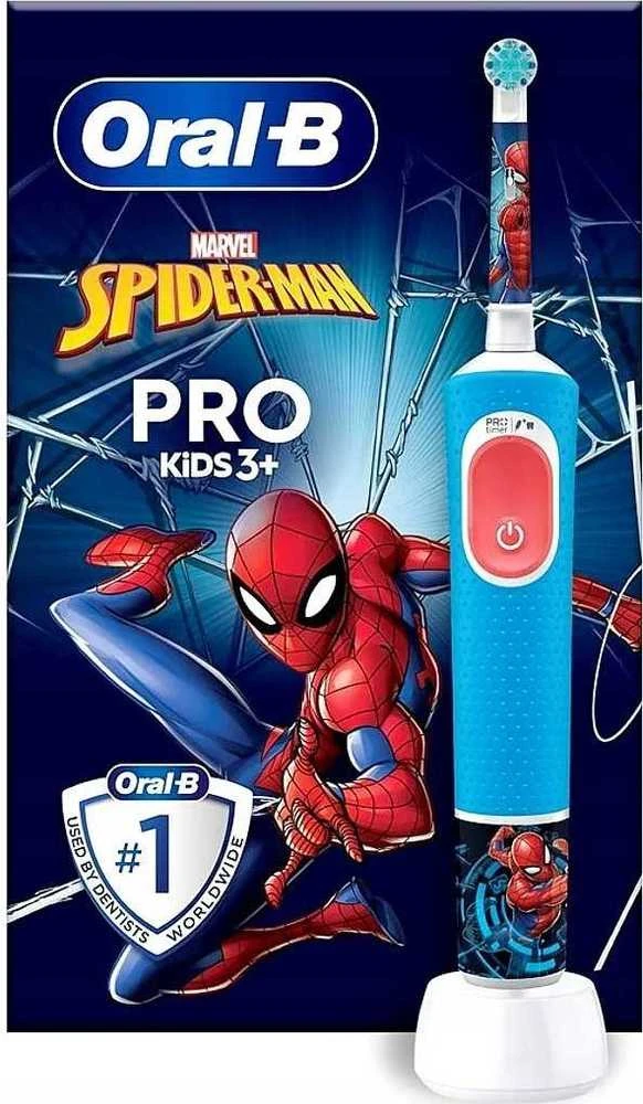 Oral-B Braun D103.413.2K Vitality PRO Kids Elektrinis Dantų Šepetėlis 3+ Spiderman