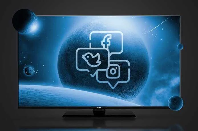 Televizorius Orava, LT-ANDR43 4K1, 43", 4K UHD 3840 x 2160, 50/60 Hz, juoda, Android TV