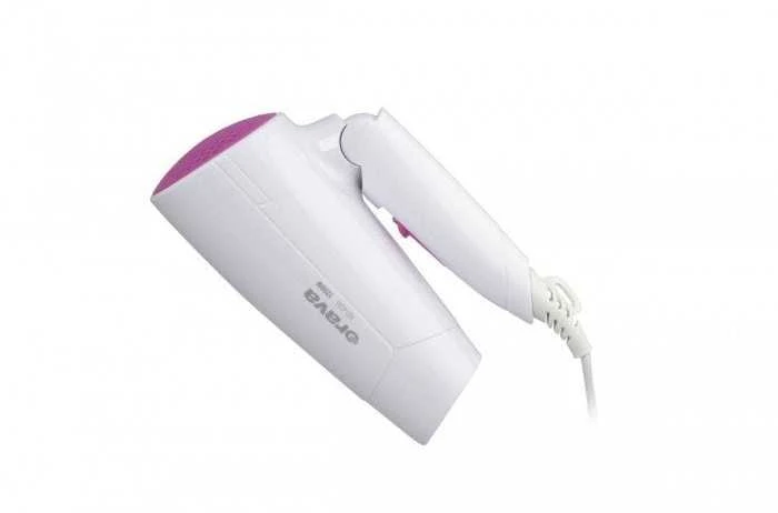 „Orava HD-406“ kelioninis plaukų džiovintuvas, 1200 W, sulankstoma rankena, 79 dB, baltas