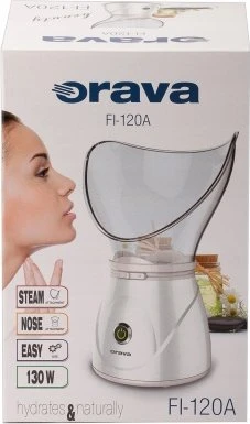 ORAVA Inhaler/facial garintuvas FI-120 A 120 W, Baltas/Mėlyna