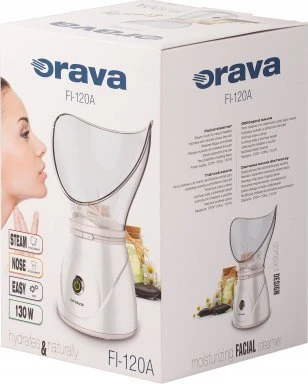 ORAVA Inhaler/facial garintuvas FI-120 A 120 W, Baltas/Mėlyna