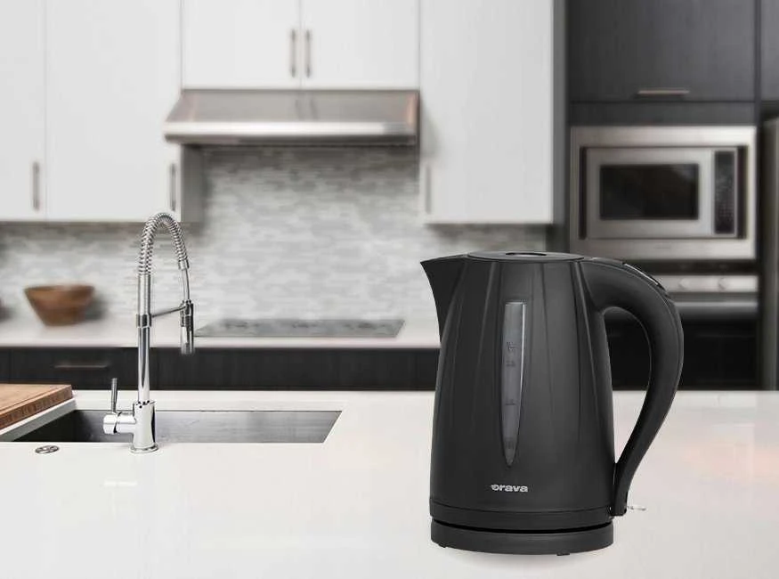 Orava VK-3727 elektrinis virdulys, 1850-2200 W, 1,7 l, automatinis išsijungimas, juodas
