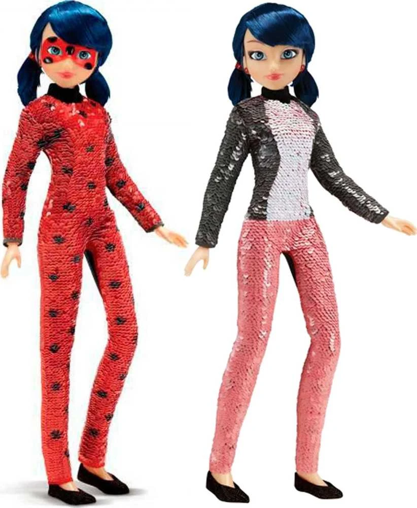 Orbico Miraculous: Ladybug ir Juodas katinas - Marinette / Biedronka Flip su besikeičiančia apranga