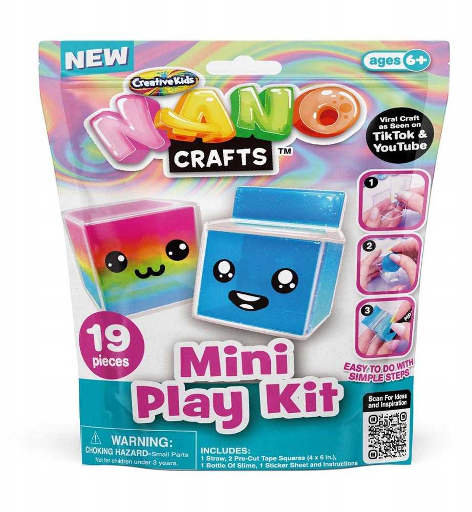 Orbico 64905 Creative Kids Nano Craft taurelių lipnioji juostelė, 6 infatable Buddies 6 maišelis