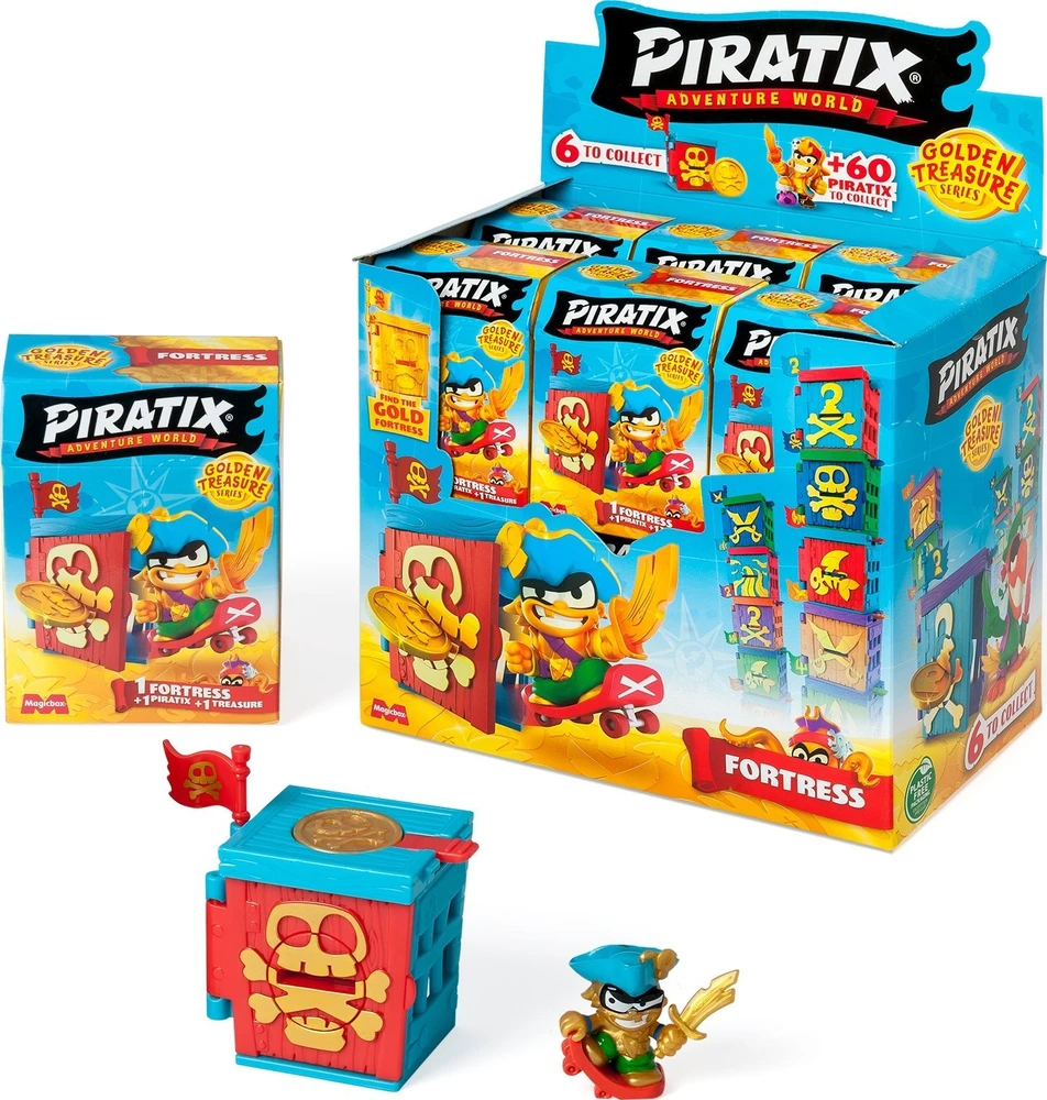 Orbico Piratix nuotykių pasaulio tvirtovės staigmenų rinkinys + figūrėlė ir lobis