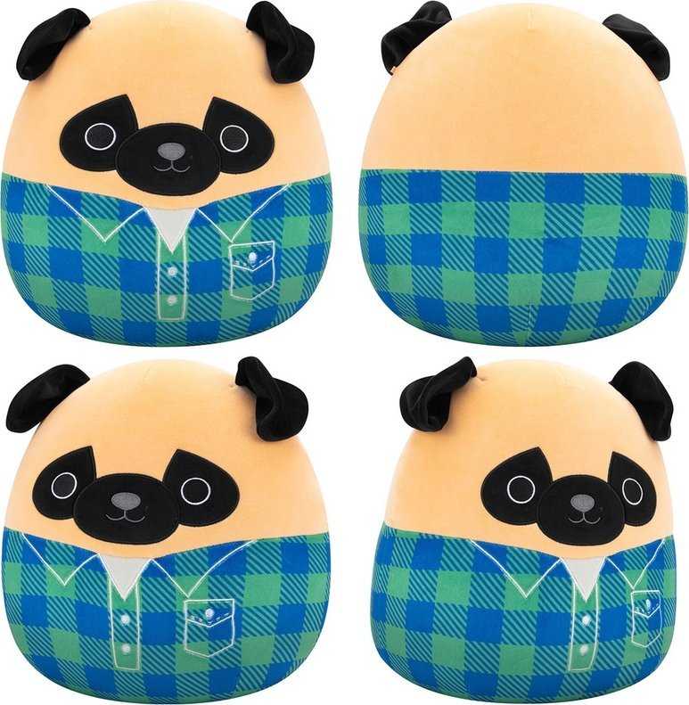 SQUISHMALLOWS Pliušinis žaislas - Mopsas, 30 cm aprašymas - Prekės nuotrauka